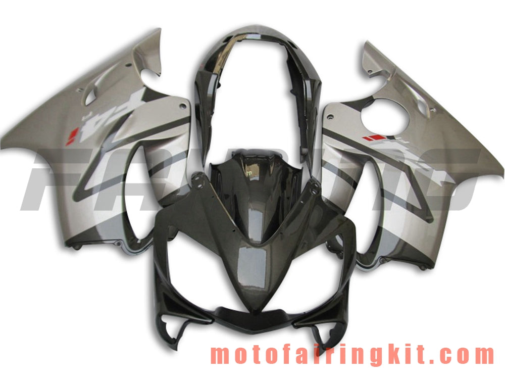 Fairing Kits Fit for CBR600F4i 2004 2005 2006 2007 CBR600 F4i 04 05 06 07 Plastic ABS Injection Mold Complete Motorcycle Body Aftermarket Bodywork Frame (Black & Silver) B033