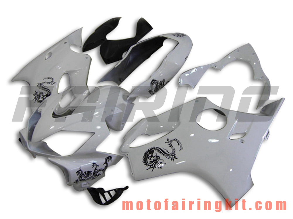 Fairing Kits Fit for CBR600F4i 2004 2005 2006 2007 CBR600 F4i 04 05 06 07 Plastic ABS Injection Mold Complete Motorcycle Body Aftermarket Bodywork Frame (White) B034