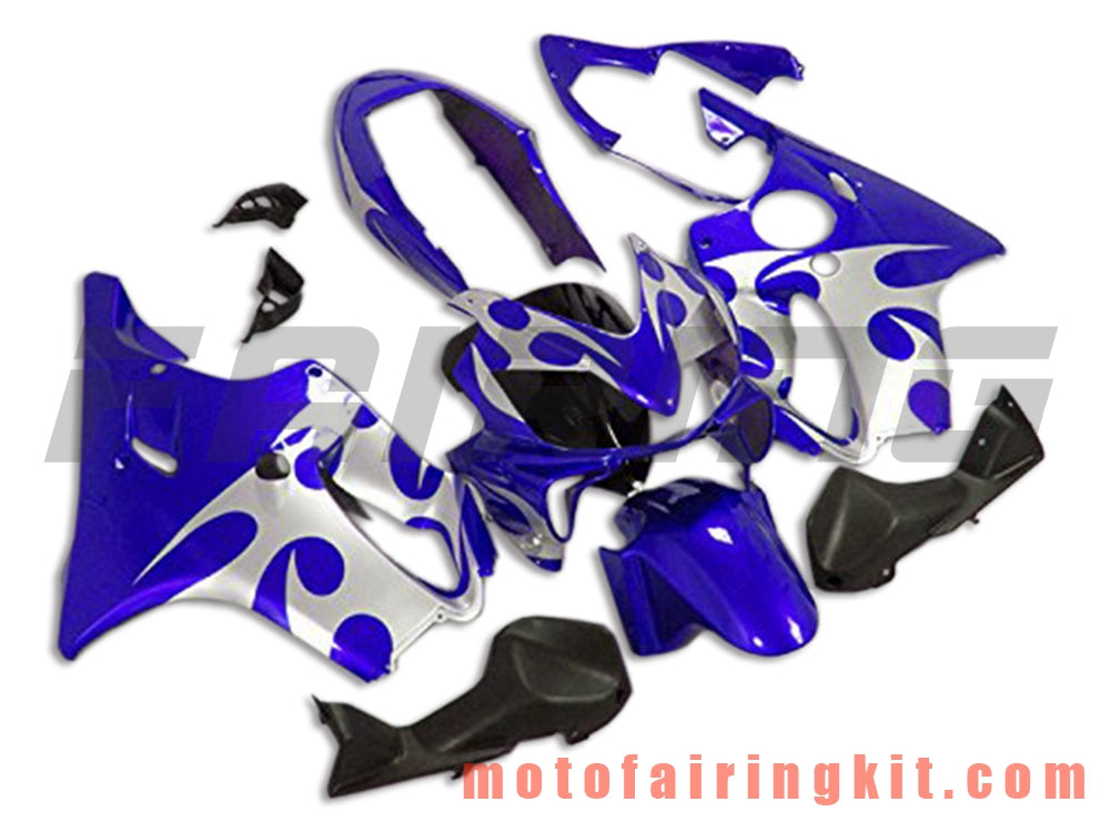 Fairing Kits Fit for CBR600F4i 2004 2005 2006 2007 CBR600 F4i 04 05 06 07 Plastic ABS Injection Mold Complete Motorcycle Body Aftermarket Bodywork Frame (Blue) B036