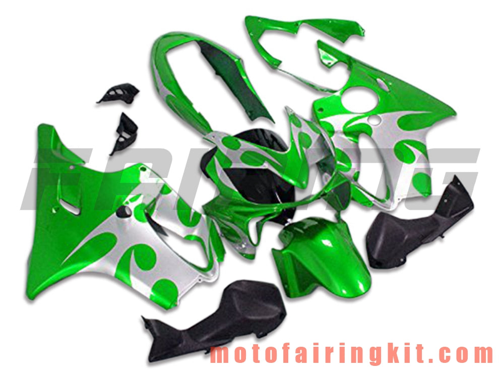 Fairing Kits Fit for CBR600F4i 2004 2005 2006 2007 CBR600 F4i 04 05 06 07 Plastic ABS Injection Mold Complete Motorcycle Body Aftermarket Bodywork Frame (Green) B037