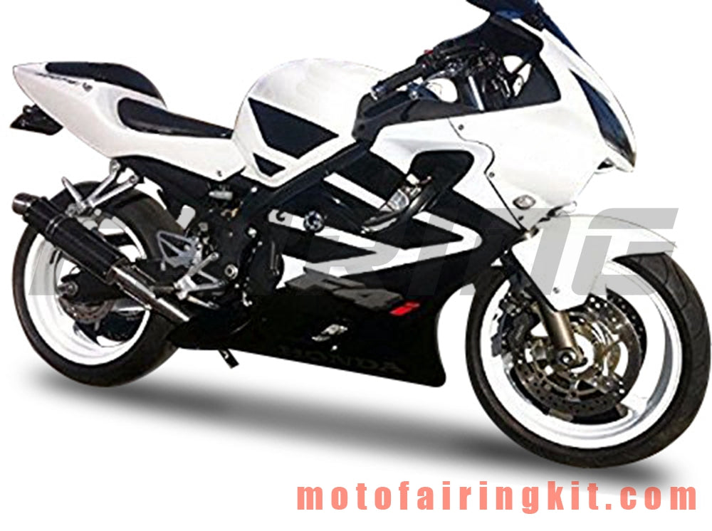 Fairing Kits Fit for CBR600F4i 2004 2005 2006 2007 CBR600 F4i 04 05 06 07 Plastic ABS Injection Mold Complete Motorcycle Body Aftermarket Bodywork Frame (Black & White) B039