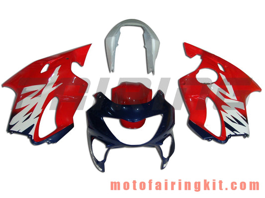 Kits de carenado aptos para CBR600F4 1999 2000 CBR600 F4 99 00 Molde de inyección de plástico ABS Carrocería completa para motocicleta Marco de carrocería de posventa (rojo y blanco) B003