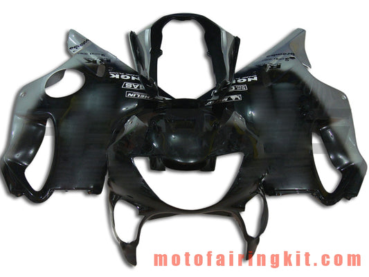 Kits de carenado aptos para CBR600F4 1999 2000 CBR600 F4 99 00 Molde de inyección de plástico ABS Carrocería completa para motocicleta Carrocería del mercado de accesorios Marco (negro y plateado) B010