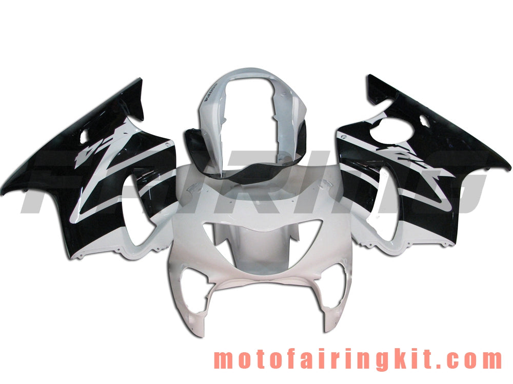 Fairing Kits Fit for CBR600F4 1999 2000 CBR600 F4 99 00 Plastic ABS Injection Mold Complete Motorcycle Body Aftermarket Bodywork Frame (Black & White) B012