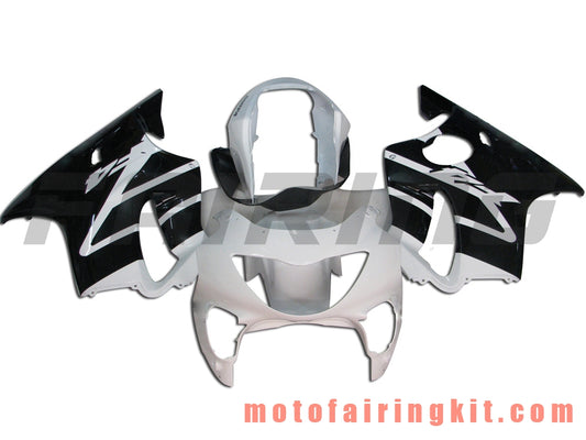 Fairing Kits Fit for CBR600F4 1999 2000 CBR600 F4 99 00 Plastic ABS Injection Mold Complete Motorcycle Body Aftermarket Bodywork Frame (Black & White) B012