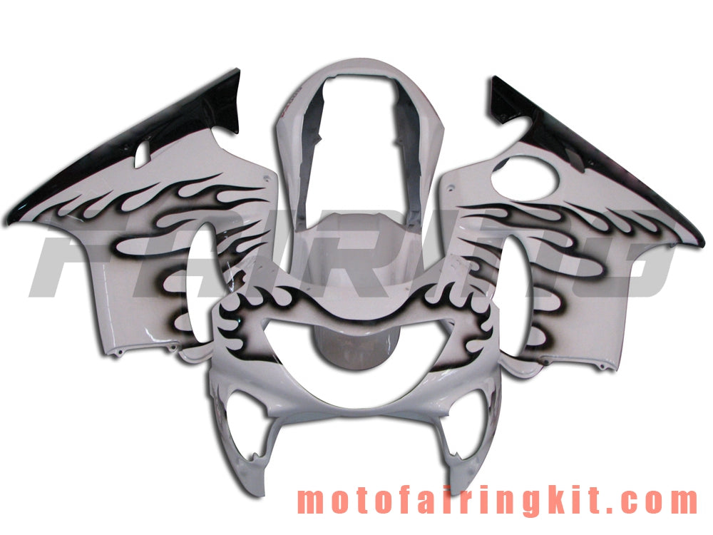 Kits de carenado aptos para CBR600F4 1999 2000 CBR600 F4 99 00 Molde de inyección de plástico ABS Carrocería completa para motocicleta Marco de carrocería de posventa (blanco y negro) B013