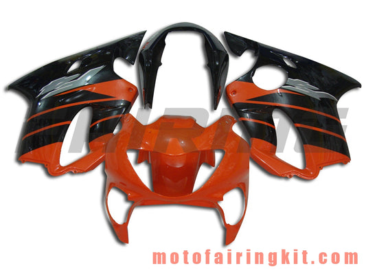 Kits de carenado aptos para CBR600F4 1999 2000 CBR600 F4 99 00 Molde de inyección de plástico ABS Carrocería completa para motocicleta Marco de carrocería de posventa (negro y naranja) B020