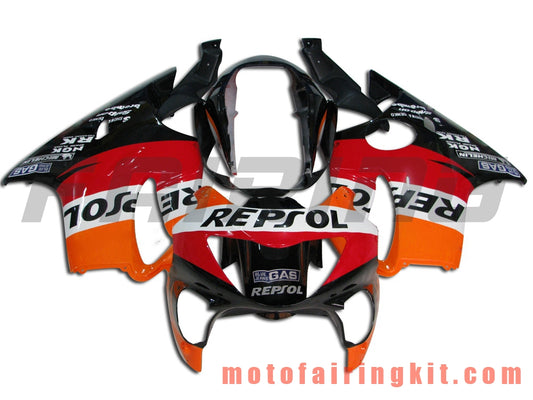 Kits de carenado aptos para CBR600F4 1999 2000 CBR600 F4 99 00 Molde de inyección de plástico ABS Carrocería completa para motocicleta Marco de carrocería de posventa (rojo y negro) B021