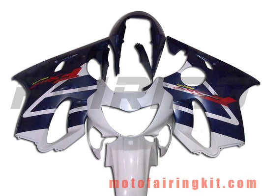 Kits de carenado aptos para CBR600F4 1999 2000 CBR600 F4 99 00 Molde de inyección de plástico ABS Carrocería completa para motocicleta Marco de carrocería de posventa (azul y blanco) B027