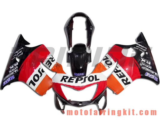 Kits de carenado aptos para CBR600F4 1999 2000 CBR600 F4 99 00 Molde de inyección de plástico ABS Carrocería completa para motocicleta Marco de carrocería de posventa (rojo y negro) B028