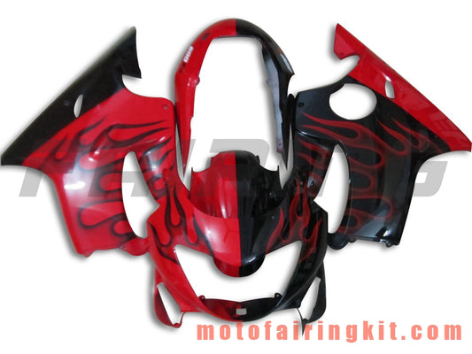 Fairing Kits Fit for CBR600F4 1999 2000 CBR600 F4 99 00 Plastic ABS Injection Mold Complete Motorcycle Body Aftermarket Bodywork Frame (Red & Black) B034