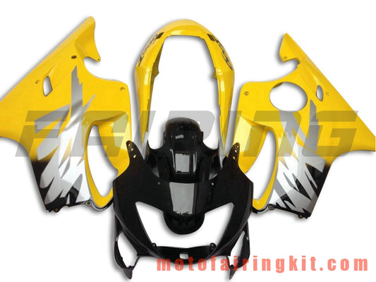 Kits de carenado aptos para CBR600F4 1999 2000 CBR600 F4 99 00 Molde de inyección de plástico ABS Carrocería completa para motocicleta Marco de carrocería de posventa (amarillo y negro) B036