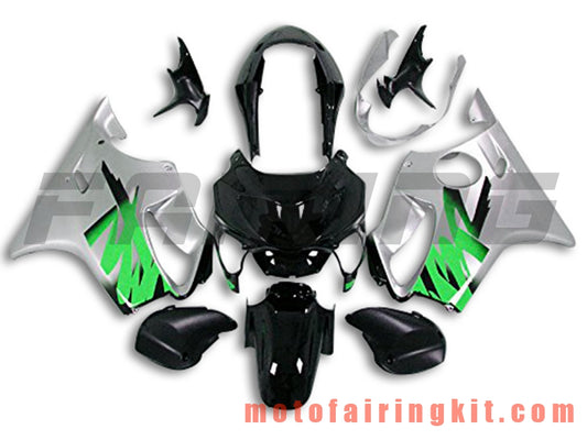 Kits de carenado aptos para CBR600F4 1999 2000 CBR600 F4 99 00 Molde de inyección de plástico ABS Carrocería completa para motocicleta Marco de carrocería de posventa (negro y plateado) B043