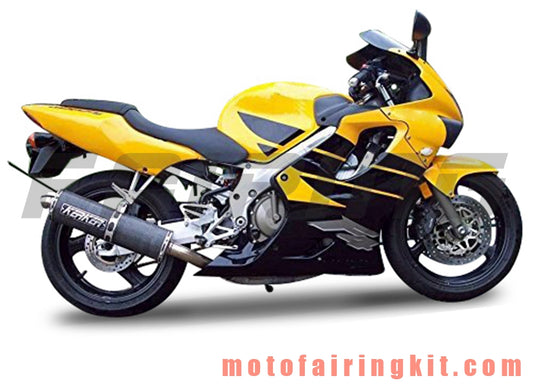 Kits de carenado aptos para CBR600F4 1999 2000 CBR600 F4 99 00 Molde de inyección de plástico ABS Carrocería completa para motocicleta Carrocería del mercado de accesorios Marco (amarillo y negro) B044