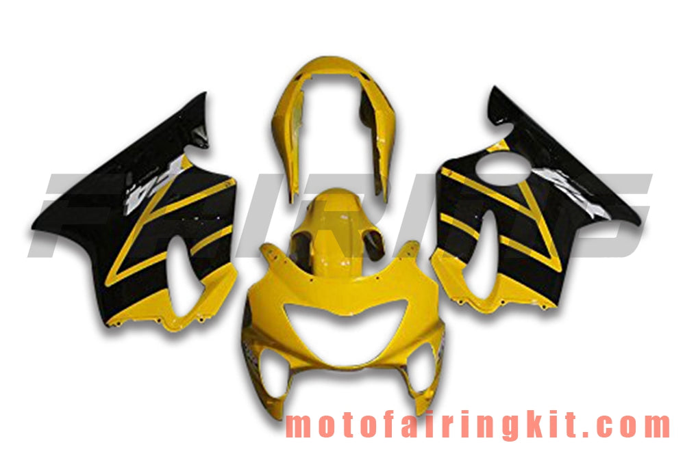 Fairing Kits Fit for CBR600F4 1999 2000 CBR600 F4 99 00 Plastic ABS Injection Mold Complete Motorcycle Body Aftermarket Bodywork Frame (Yellow & Black) B044