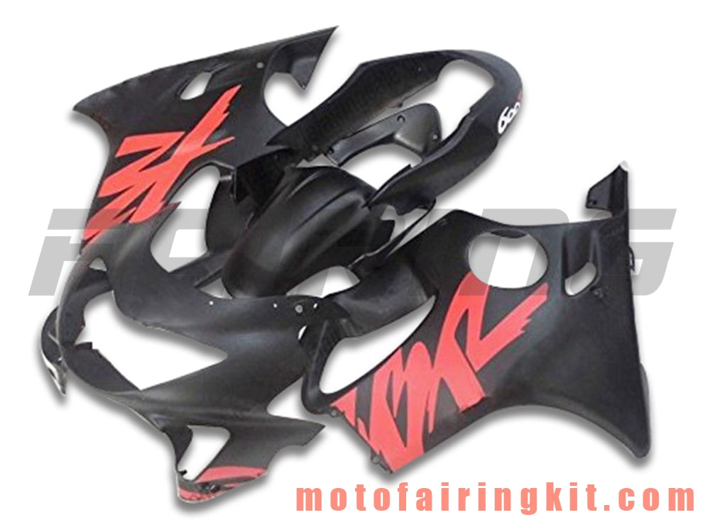 Fairing Kits Fit for CBR600F4 1999 2000 CBR600 F4 99 00 Plastic ABS Injection Mold Complete Motorcycle Body Aftermarket Bodywork Frame (Black & Red) B049