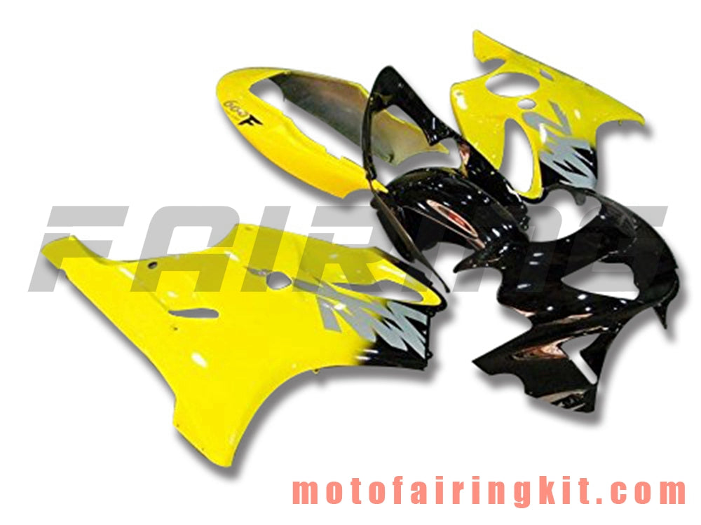 Fairing Kits Fit for CBR600F4 1999 2000 CBR600 F4 99 00 Plastic ABS Injection Mold Complete Motorcycle Body Aftermarket Bodywork Frame (Yellow & Black) B050