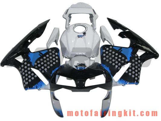 Kits de carenado aptos para CBR600RR 2003 2004 CBR600 RR 03 04 Molde de inyección de plástico ABS Carrocería completa para motocicleta Carrocería del mercado de accesorios Marco (negro y azul) B001