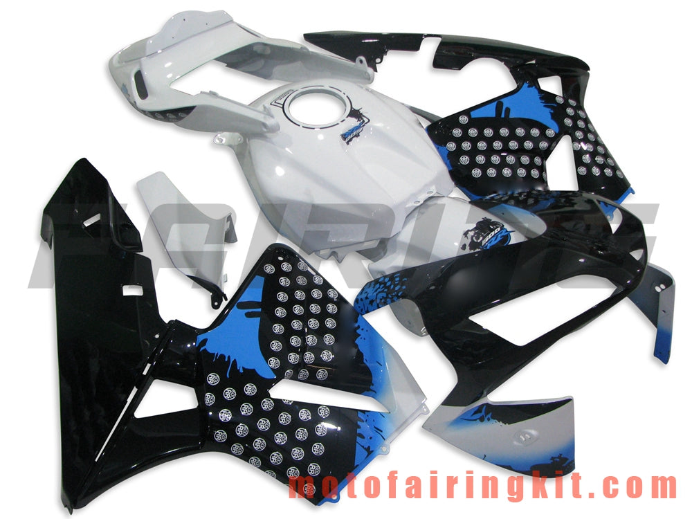 Fairing Kits Fit for CBR600RR 2003 2004 CBR600 RR 03 04 Plastic ABS Injection Mold Complete Motorcycle Body Aftermarket Bodywork Frame (Black & Blue) B001