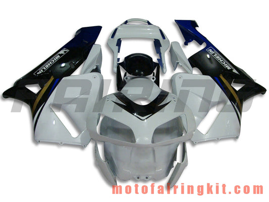 Kits de carenado aptos para CBR600RR 2003 2004 CBR600 RR 03 04 Molde de inyección de plástico ABS Carrocería completa para motocicleta Carrocería del mercado de accesorios Marco (blanco y negro) B005