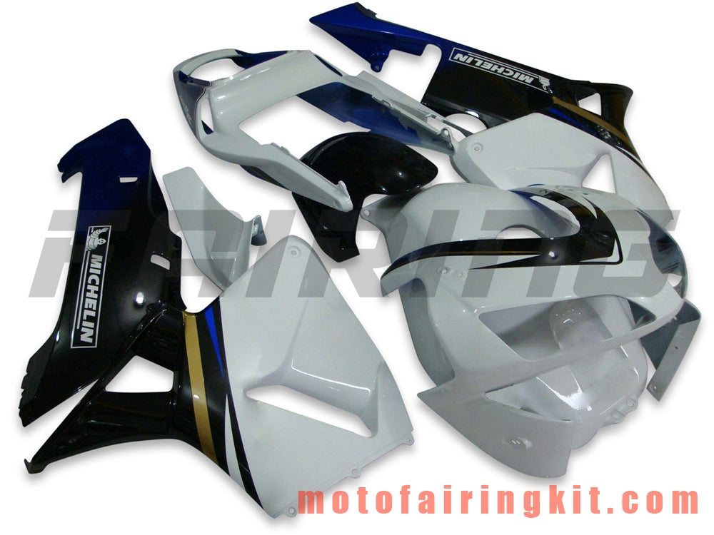 フェアリングキット CBR600RR 2003 2004 CBR600 RR 03 04 プラスチック ABS 射出成形 完全なオートバイボディ アフターマーケットボディワークフレーム (ホワイト &amp; ブラック) B005