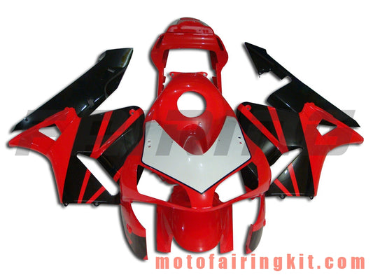 Kits de carenado aptos para CBR600RR 2003 2004 CBR600 RR 03 04 Molde de inyección de plástico ABS Carrocería completa para motocicleta Carrocería del mercado de accesorios Marco (rojo y negro) B007