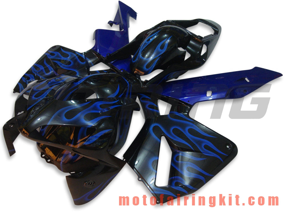 Fairing Kits Fit for CBR600RR 2003 2004 CBR600 RR 03 04 Plastic ABS Injection Mold Complete Motorcycle Body Aftermarket Bodywork Frame (Blue & Black) B009