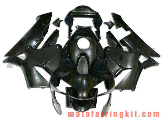 Kits de carenado aptos para CBR600RR 2003 2004 CBR600 RR 03 04 Molde de inyección de plástico ABS Carrocería completa para motocicleta Carrocería del mercado de accesorios Marco (negro) B011