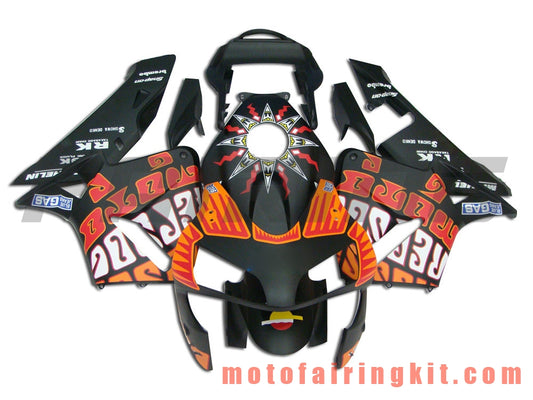 Kits de carenado aptos para CBR600RR 2003 2004 CBR600 RR 03 04 Molde de inyección de plástico ABS Carrocería completa para motocicleta Carrocería del mercado de accesorios Marco (naranja y negro) B015