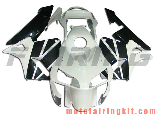 Kits de carenado aptos para CBR600RR 2003 2004 CBR600 RR 03 04 Molde de inyección de plástico ABS Carrocería completa para motocicleta Marco de carrocería de posventa (blanco y negro) B019