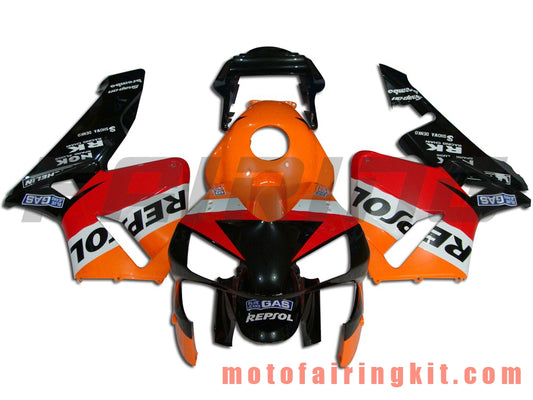 Kits de carenado aptos para CBR600RR 2003 2004 CBR600 RR 03 04 Molde de inyección de plástico ABS Carrocería completa para motocicleta Carrocería del mercado de accesorios Marco (naranja y negro) B020