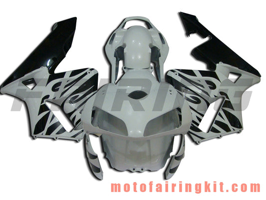 Kits de carenado aptos para CBR600RR 2003 2004 CBR600 RR 03 04 Molde de inyección de plástico ABS Carrocería completa para motocicleta Marco de carrocería de posventa (blanco y negro) B022