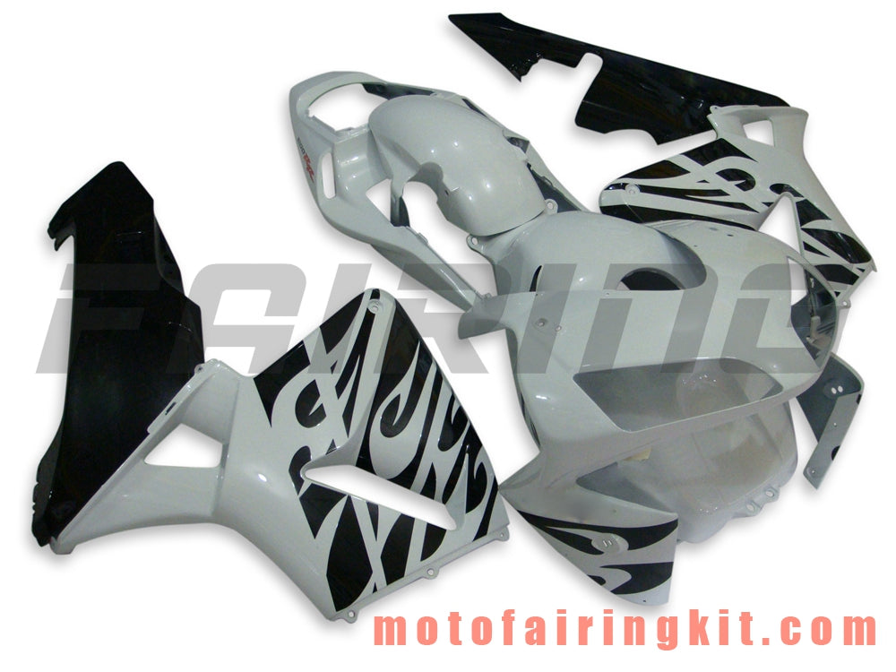 Fairing Kits Fit for CBR600RR 2003 2004 CBR600 RR 03 04 Plastic ABS Injection Mold Complete Motorcycle Body Aftermarket Bodywork Frame (Black & White) B022