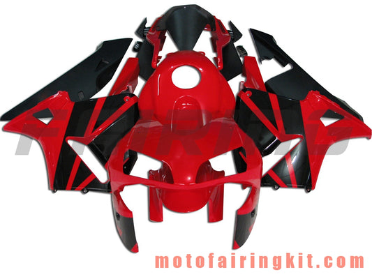 Fairing Kits Fit for CBR600RR 2003 2004 CBR600 RR 03 04 Plastic ABS Injection Mold Complete Motorcycle Body Aftermarket Bodywork Frame (Red & Black) B027