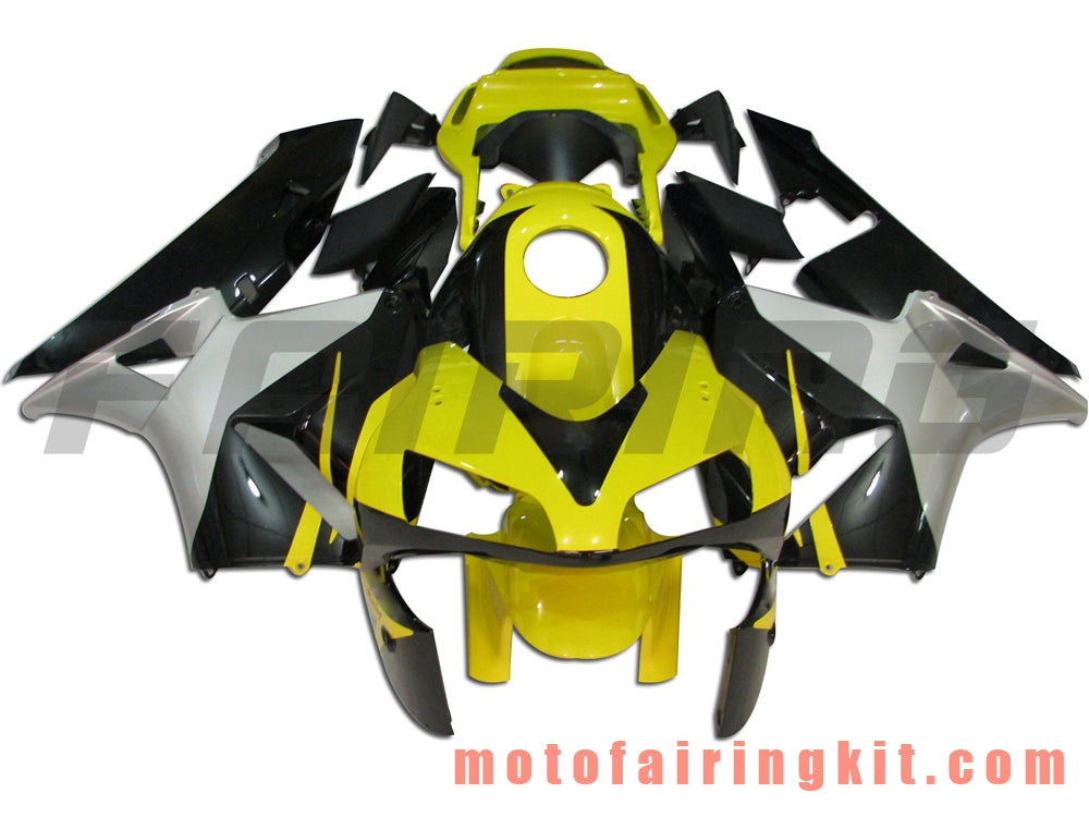 Kits de carenado aptos para CBR600RR 2003 2004 CBR600 RR 03 04 Molde de inyección de plástico ABS Carrocería completa para motocicleta Carrocería del mercado de accesorios Marco (amarillo y negro) B029