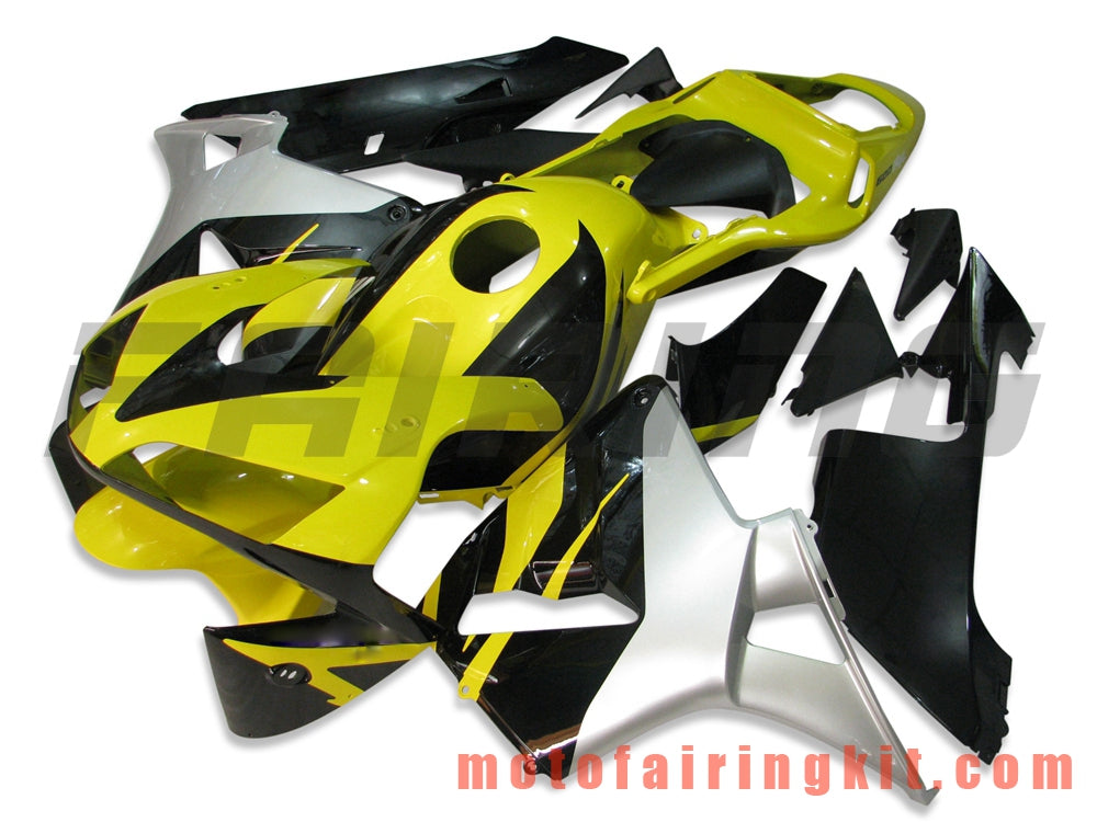 Fairing Kits Fit for CBR600RR 2003 2004 CBR600 RR 03 04 Plastic ABS Injection Mold Complete Motorcycle Body Aftermarket Bodywork Frame (Yellow & Black) B029