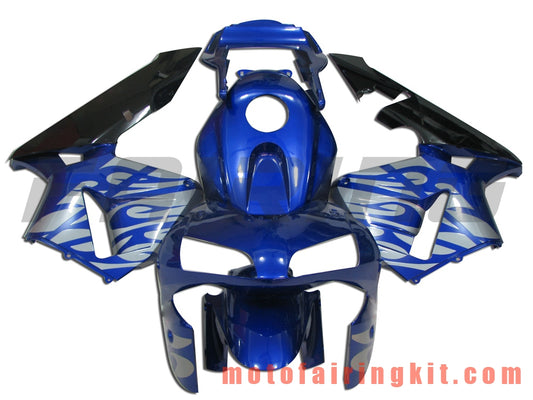 Kits de carenado aptos para CBR600RR 2003 2004 CBR600 RR 03 04 Molde de inyección de plástico ABS Carrocería completa para motocicleta Marco de carrocería de posventa (azul y negro) B031