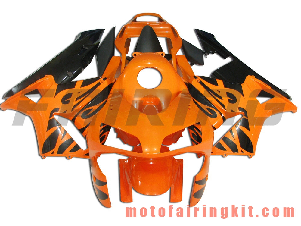 Fairing Kits Fit for CBR600RR 2003 2004 CBR600 RR 03 04 Plastic ABS Injection Mold Complete Motorcycle Body Aftermarket Bodywork Frame (Orange & Black) B038