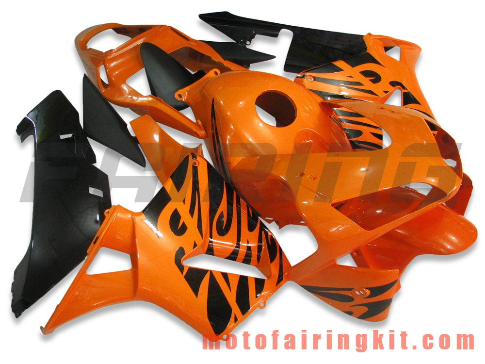 Fairing Kits Fit for CBR600RR 2003 2004 CBR600 RR 03 04 Plastic ABS Injection Mold Complete Motorcycle Body Aftermarket Bodywork Frame (Orange & Black) B038