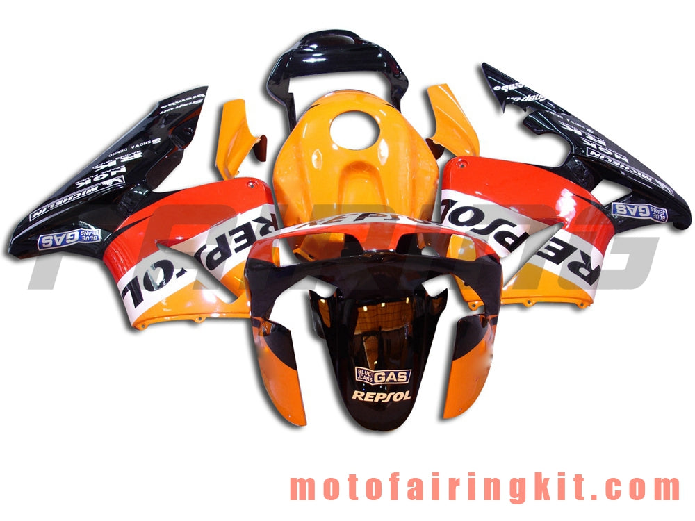 Fairing Kits Fit for CBR600RR 2003 2004 CBR600 RR 03 04 Plastic ABS Injection Mold Complete Motorcycle Body Aftermarket Bodywork Frame (Orange & Black) B044