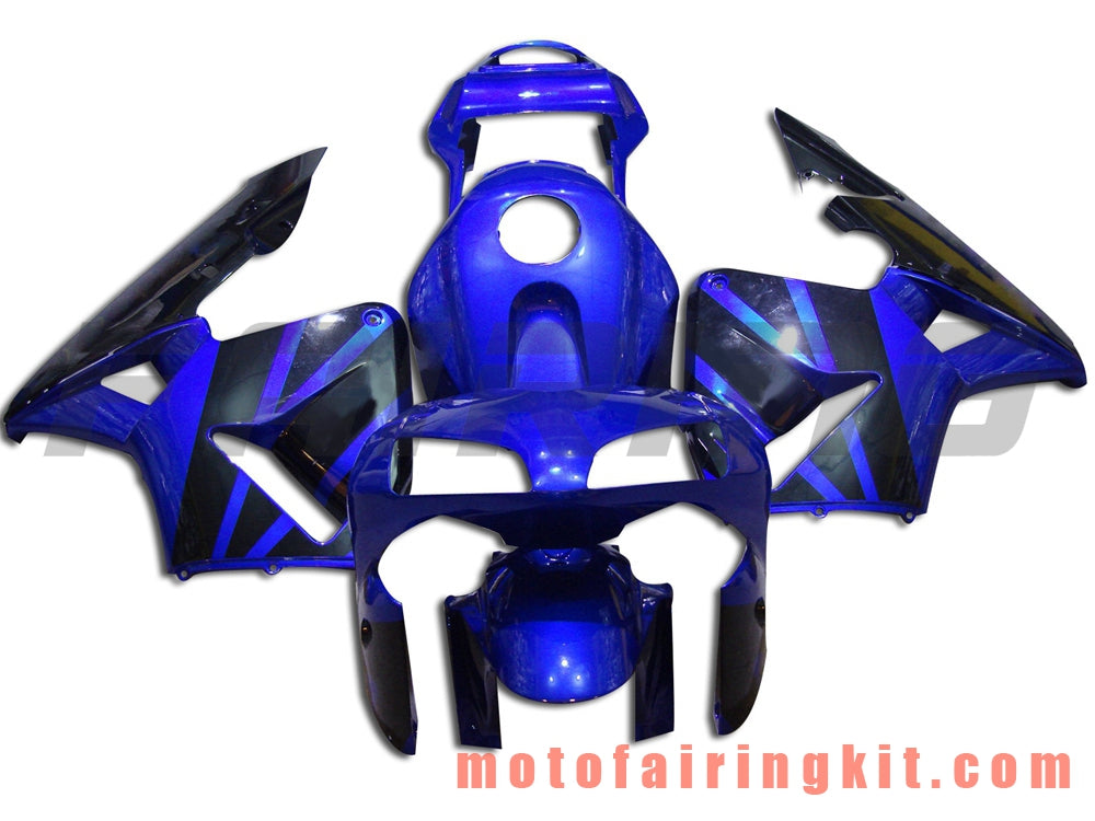 Kits de carenado aptos para CBR600RR 2003 2004 CBR600 RR 03 04 Molde de inyección de plástico ABS Carrocería completa para motocicleta Marco de carrocería de posventa (azul y negro) B047