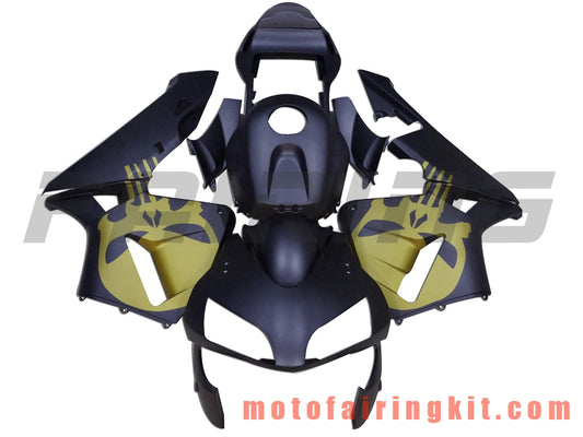 Kits de carenado aptos para CBR600RR 2003 2004 CBR600 RR 03 04 Molde de inyección de plástico ABS Carrocería completa para motocicleta Carrocería del mercado de accesorios Marco (negro y amarillo) B048