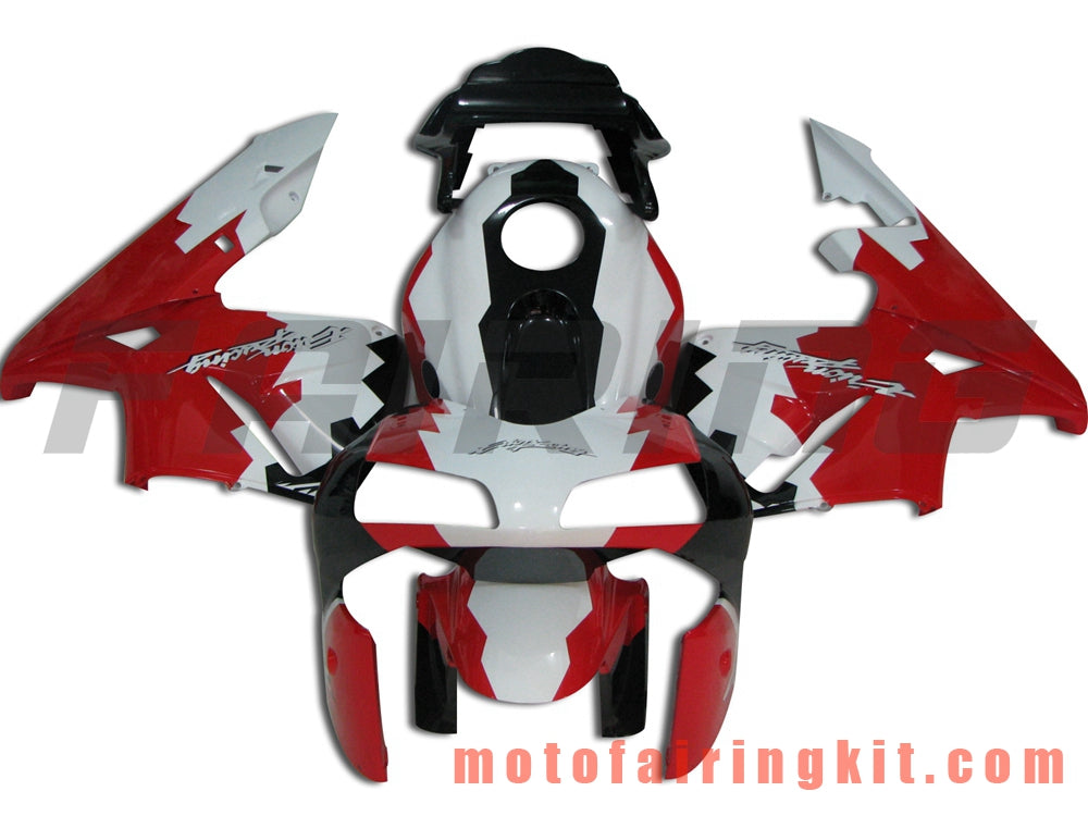 Fairing Kits Fit for CBR600RR 2003 2004 CBR600 RR 03 04 Plastic ABS Injection Mold Complete Motorcycle Body Aftermarket Bodywork Frame (Red & White) B049