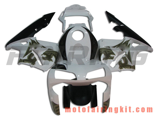 Kits de carenado aptos para CBR600RR 2003 2004 CBR600 RR 03 04 Molde de inyección de plástico ABS Carrocería completa para motocicleta Carrocería del mercado de accesorios Marco (blanco y negro) B050