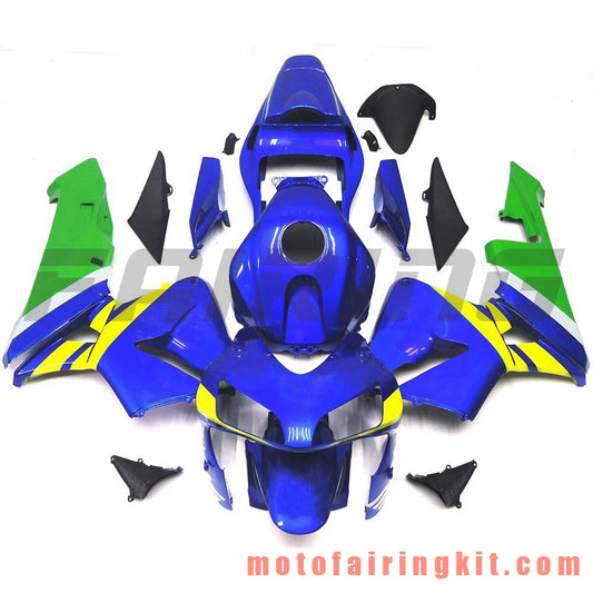 Kits de carenado aptos para CBR600RR 2003 2004 CBR600 RR 03 04 Molde de inyección de plástico ABS Carrocería completa para motocicleta Carrocería del mercado de accesorios Marco (azul y verde) B088