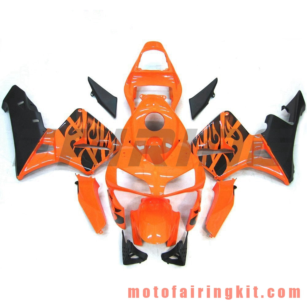 Fairing Kits Fit for CBR600RR 2003 2004 CBR600 RR 03 04 Plastic ABS Injection Mold Complete Motorcycle Body Aftermarket Bodywork Frame (Orange & Black) B089