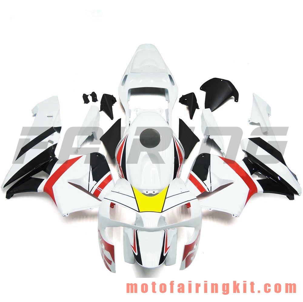 Fairing Kits Fit for CBR600RR 2003 2004 CBR600 RR 03 04 Plastic ABS Injection Mold Complete Motorcycle Body Aftermarket Bodywork Frame (White & Black) B090