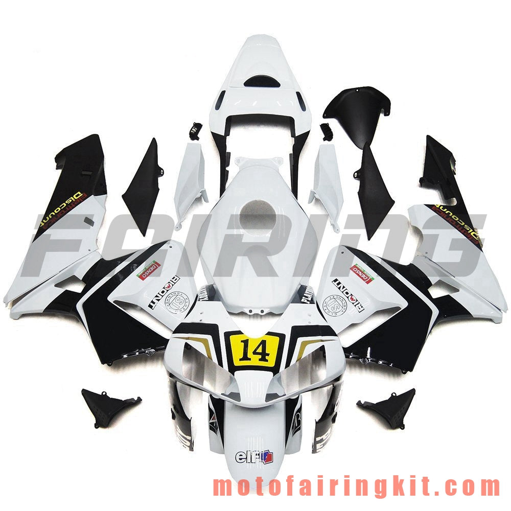 Fairing Kits Fit for CBR600RR 2003 2004 CBR600 RR 03 04 Plastic ABS Injection Mold Complete Motorcycle Body Aftermarket Bodywork Frame (White & Black) B092