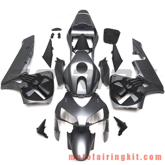 Fairing Kits Fit for CBR600RR 2003 2004 CBR600 RR 03 04 Plastic ABS Injection Mold Complete Motorcycle Body Aftermarket Bodywork Frame (Gray & Black) B097