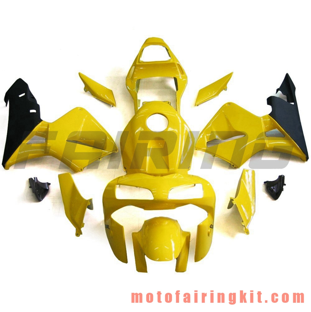 Kits de carenado aptos para CBR600RR 2003 2004 CBR600 RR 03 04 Molde de inyección de plástico ABS Carrocería completa para motocicleta Carrocería del mercado de accesorios Marco (amarillo y negro) B105